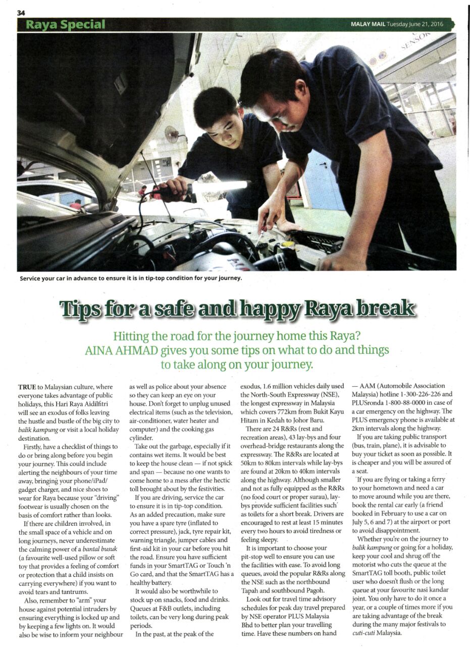 2 TIPS FOR A SAFE AND HAPPY RAYA BREAK