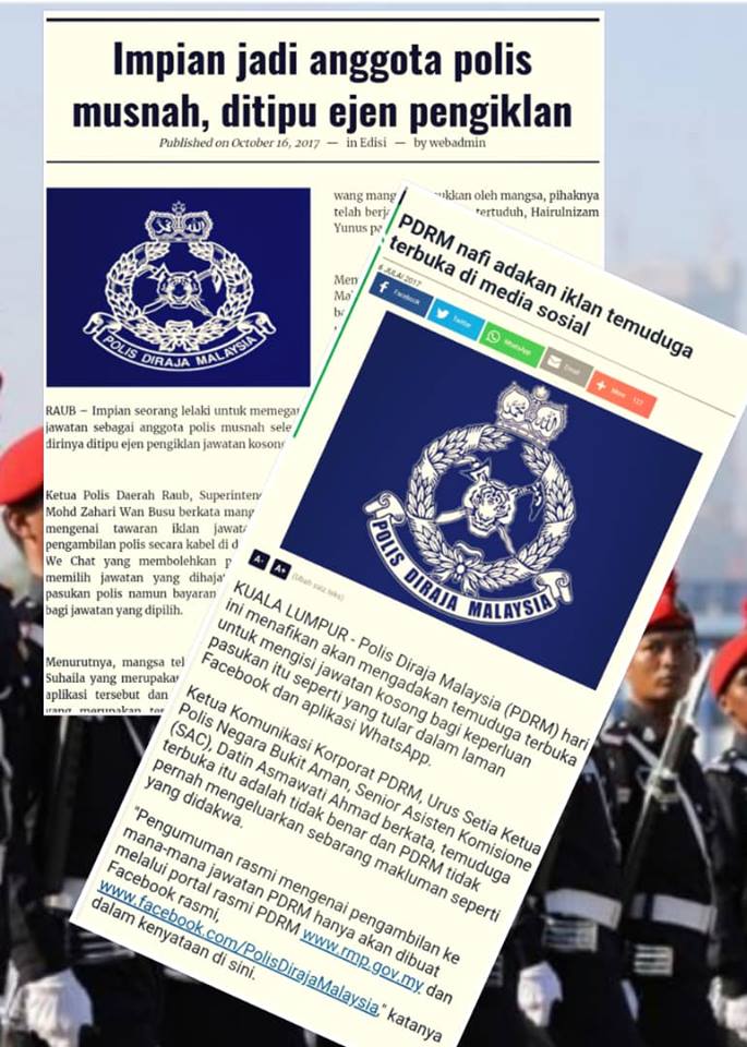 AUTA : EJEN TAWARAN JAWATAN POLIS